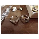 Jewelry Crafting Lot & (2) Rings