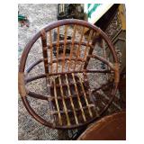 Mid-Century Bohemian Papasan Conversation Set