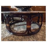 Mid-Century Bohemian Papasan Conversation Set