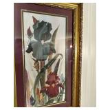 Decorative Mirror with Art & Hanging Ladle Planter