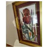 Decorative Mirror with Art & Hanging Ladle Planter