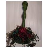 Decorative Mirror with Art & Hanging Ladle Planter