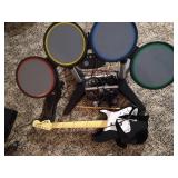 XBox Drum & Guitar, Mics, & Headphones