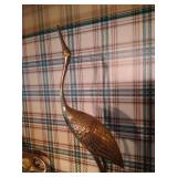 Brass Asian Crane