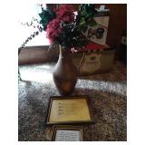 Metal Planter & Plaques