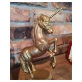 (2) Brass Unicorns
