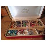 Small Jewelry Box Full of Earrings