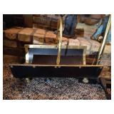 Fireplace Poker & Log Holder Set