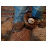 Statue of Boy Playing Baseball