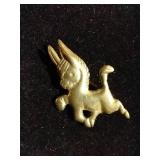 Silver Donkey Pin from Mexico - 5.1 Grams
