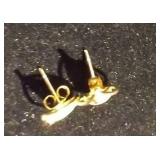 14K Gold Earrings - 1.2 Grams