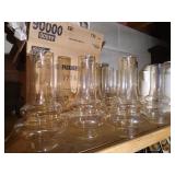 Large Lot of Glass Lamp Globes or Light Fixtures
