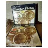 (2) Boxes of (8) Charger Plates