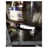 (2) Shelves of Vases, Pans, & Kitchen Tools