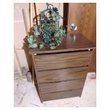 Small, 4-Drawer Unit & Birdcage Decor