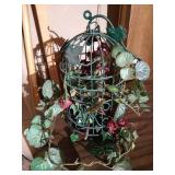 Small, 4-Drawer Unit & Birdcage Decor