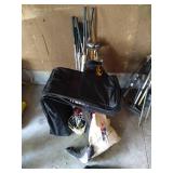 Golf Club Travel Bag, Golf Clubs, & Balls