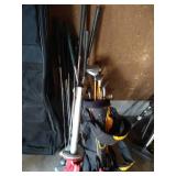Golf Club Travel Bag, Golf Clubs, & Balls