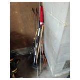 Fishing Rod, Rod Holders, & Empty Tackle Box