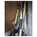 Fishing Rod, Rod Holders, & Empty Tackle Box