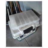 Fishing Rod, Rod Holders, & Empty Tackle Box