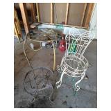 (5) Metal Plant Stands