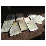 Large Lot of Vintage Flight Combat Maps from Asia & Vietnam