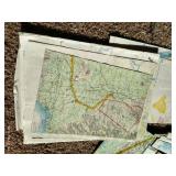 Large Lot of Vintage Flight Combat Maps from Asia & Vietnam