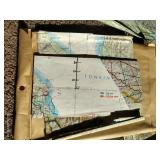 Large Lot of Vintage Flight Combat Maps from Asia & Vietnam