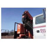 1995 Ford L9000 Flatbed With Mounted Fassi F330 Knuckle Boom Crane