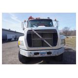 1995 Ford L9000 Flatbed With Mounted Fassi F330 Knuckle Boom Crane