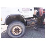 1995 Ford L9000 Flatbed With Mounted Fassi F330 Knuckle Boom Crane