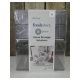 8 Piece Plastic Storage Organizing System, Clear