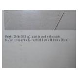 25lb Steel Square Outdoor Patio Market Table Umbrella Base Black - Room Essentials™: Weather-Resistant