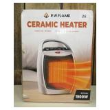 R.W.FLAME Portable Electric Space Heater, Small Ceramic Heater Fan with Thermostat