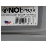 Bella Storage Solution 8-Quart Locking Drawer, Clear with Gray Accents