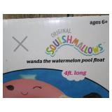 BigMouth Inc X Original Squishmallows Wanda The Watermelon Pool Float 4 Ft Long