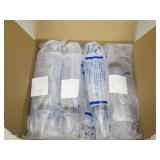 10pcs 60ml Plastic Syringe for Liquid Measuring Syringes Without Needle with Cap, Clear