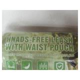 Pecute Dog Leash Hands Free Waist Leash with Pouch