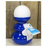 Mini Plastic Table Lamp with Glass Orb Blue- Room Essentials