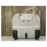 VEVOR Rolling laptop bag, Wheeled Briefcase, Roller Computer Tote Bag, Tan