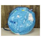 SwimWays Spring Float Recliner Swim Lounger for Pool or Lake with Hyper-Flate Valve - Blue