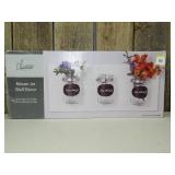 True Living Mason Jar Wall Decor Wood Glass Home Decor