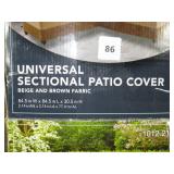 V-Shape Beige Patio Furniture Cover