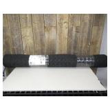 Black 48 in. x 72 in. Synthetic Fiber and Recycled Rubber Commercial Door Mat