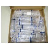 10pcs 60ml Plastic Syringe for Liquid Measuring Syringes Without Needle with Cap, Clear
