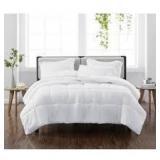 Twin/Twin XL 2pc Heritage Solid Duvet Cover Set White - Cannon