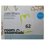 Standard Satin Quilt Sham Copper Floral - Room Essentials