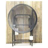 18" Metal Mesh Patio Accent Table Black - Room Essentials