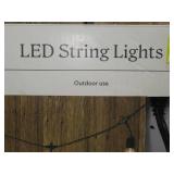 10ct LED Drop Outdoor String Lights Black - Threshold